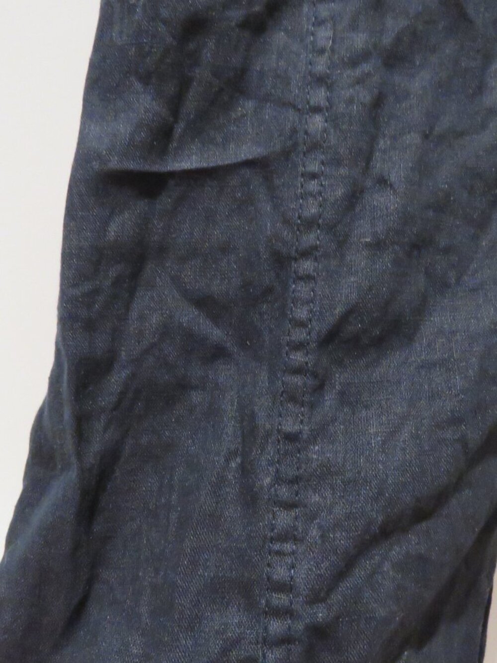 ATHLETA Retreat Linen High Rise Ankle Pant Black Large Travel Coastal Summer - Picture 5 of 12